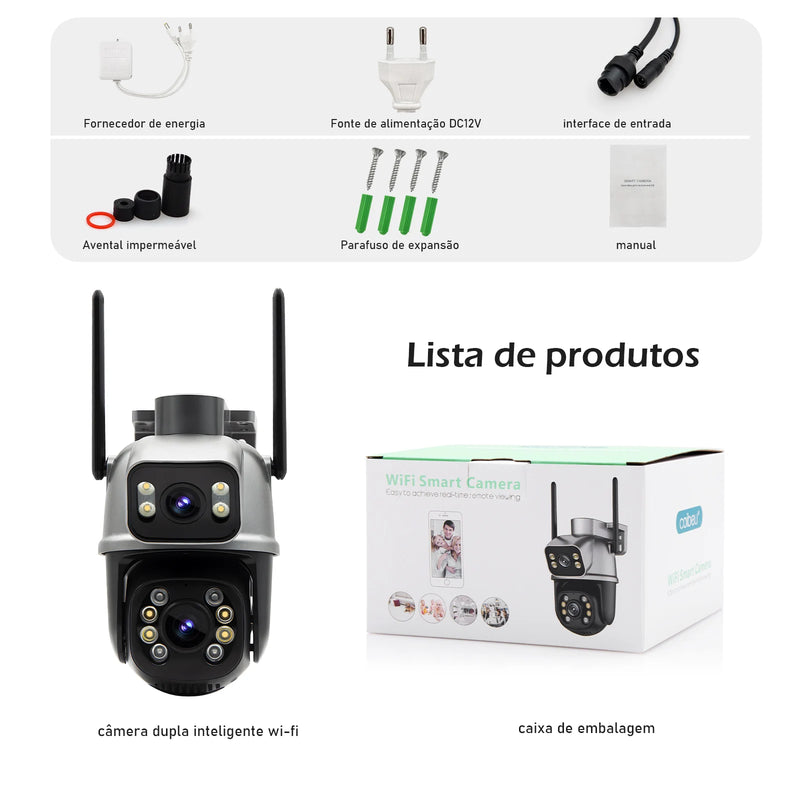 Camera de Vigilância 4 K Fusion